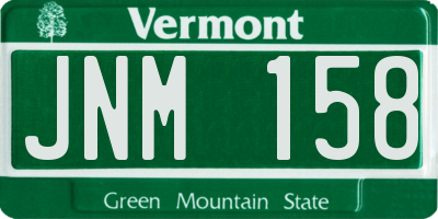 VT license plate JNM158