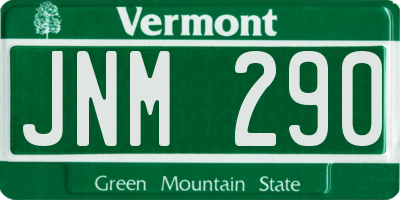 VT license plate JNM290