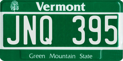 VT license plate JNQ395