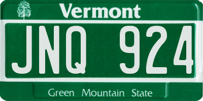 VT license plate JNQ924