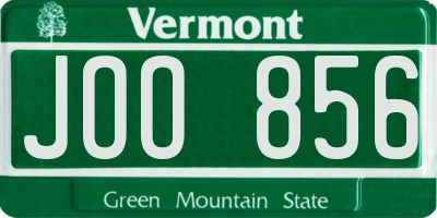 VT license plate JOO856