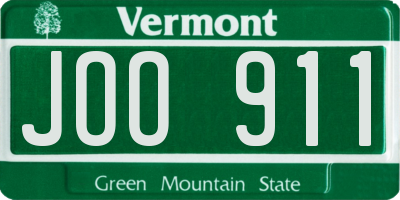 VT license plate JOO911