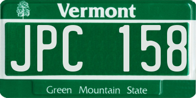 VT license plate JPC158