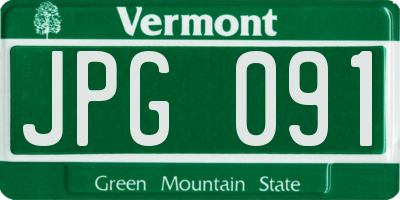 VT license plate JPG091