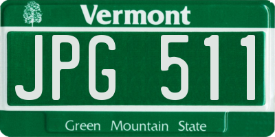 VT license plate JPG511