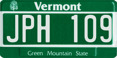 VT license plate JPH109