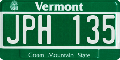 VT license plate JPH135