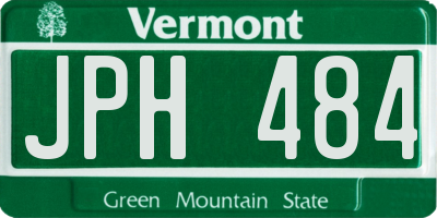 VT license plate JPH484