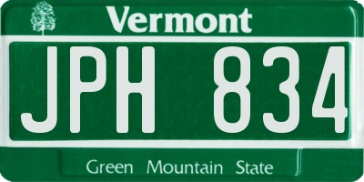 VT license plate JPH834