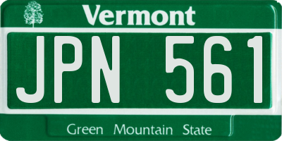VT license plate JPN561