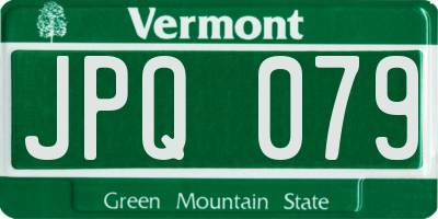 VT license plate JPQ079