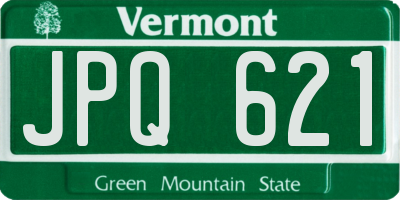 VT license plate JPQ621