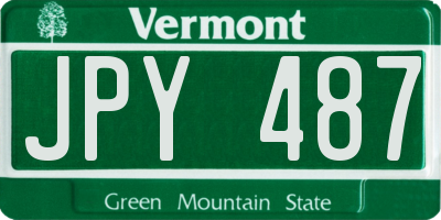 VT license plate JPY487