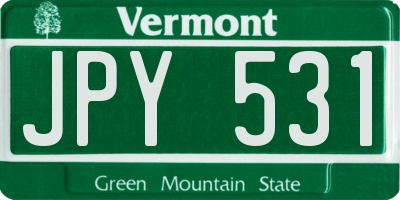 VT license plate JPY531