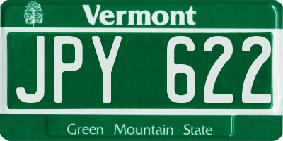 VT license plate JPY622