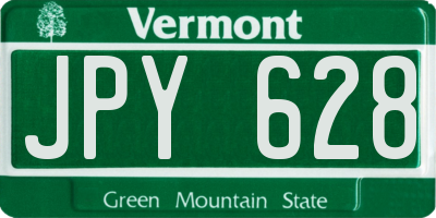 VT license plate JPY628