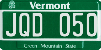 VT license plate JQD050