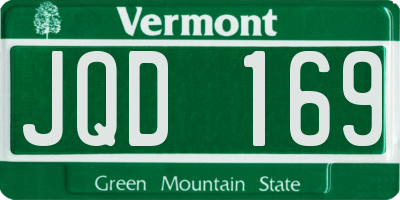 VT license plate JQD169