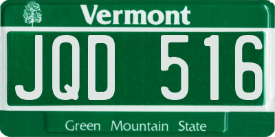 VT license plate JQD516