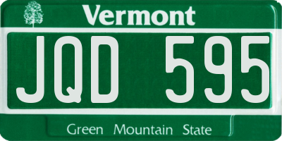 VT license plate JQD595