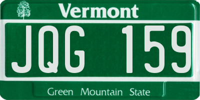 VT license plate JQG159