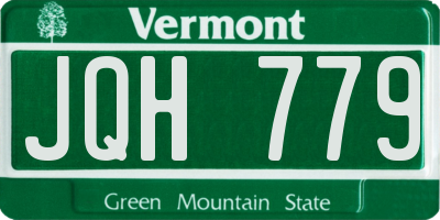 VT license plate JQH779