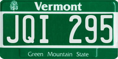 VT license plate JQI295
