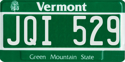 VT license plate JQI529