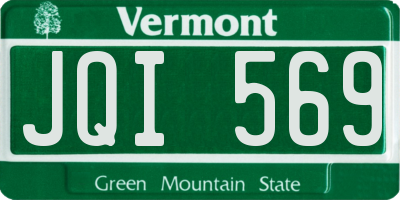 VT license plate JQI569