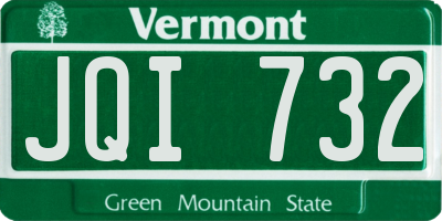 VT license plate JQI732