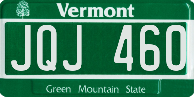 VT license plate JQJ460