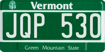 VT license plate JQP530