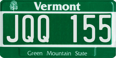 VT license plate JQQ155