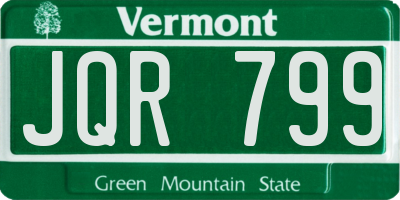 VT license plate JQR799