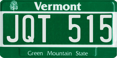 VT license plate JQT515