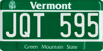 VT license plate JQT595