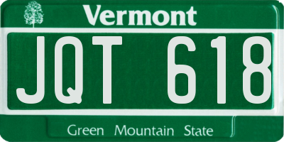 VT license plate JQT618