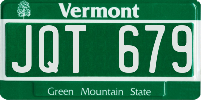 VT license plate JQT679