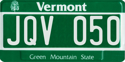 VT license plate JQV050