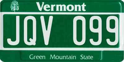 VT license plate JQV099