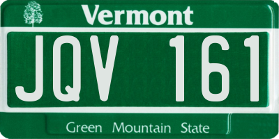VT license plate JQV161