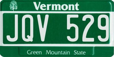 VT license plate JQV529