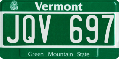 VT license plate JQV697