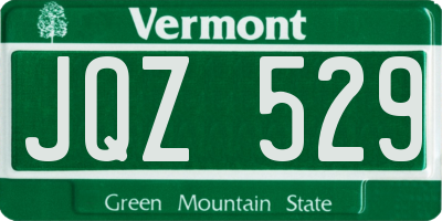 VT license plate JQZ529