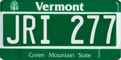 VT license plate JRI277