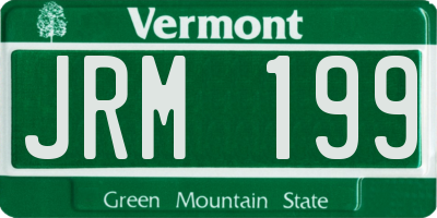 VT license plate JRM199