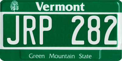 VT license plate JRP282
