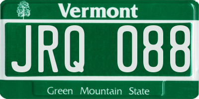 VT license plate JRQ088