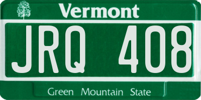 VT license plate JRQ408