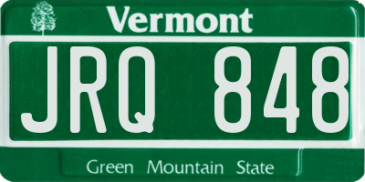 VT license plate JRQ848